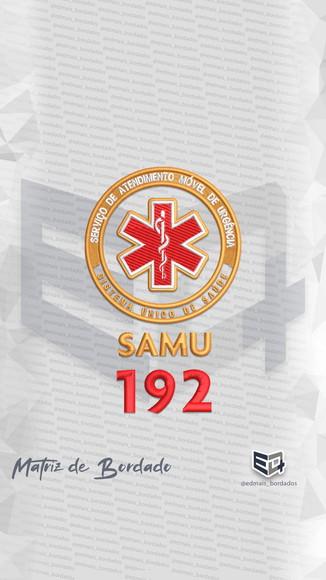 Matriz de Bordado Emergência Samu 192 Patch 2