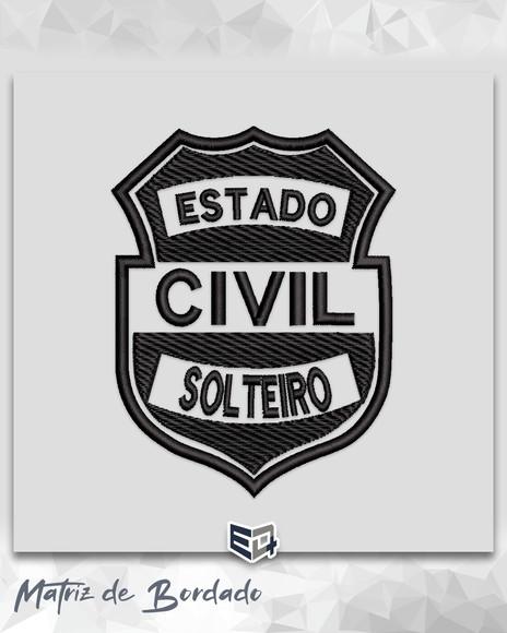 Matriz de Bordado Estado Civil Solteiro