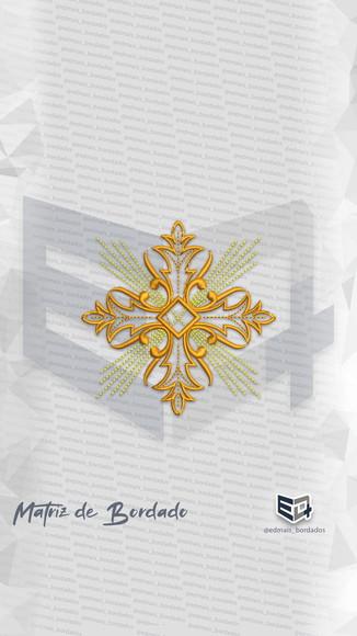 Matriz de Bordado Estola Cruz