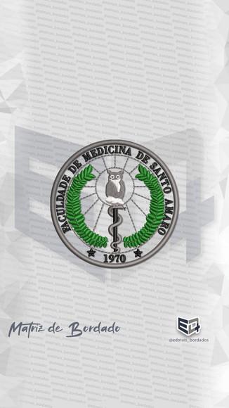 Matriz de Bordado Faculdade de Medicina de Santo Amaro Logo