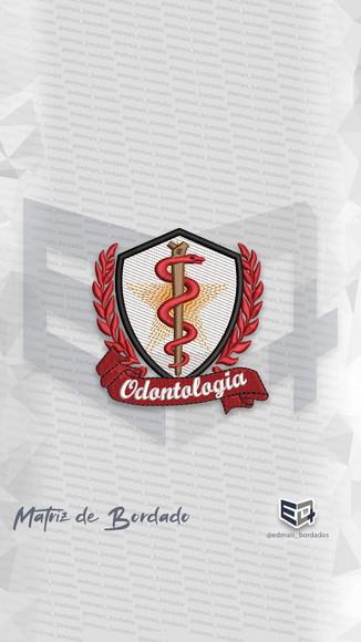 Matriz de Bordado Faculdade de Odontologia Vermelho Estrela