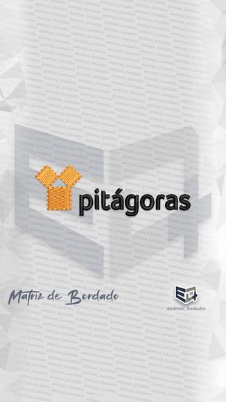 Matriz de Bordado Faculdade Pitágoras Simbolo Logo Jaleco