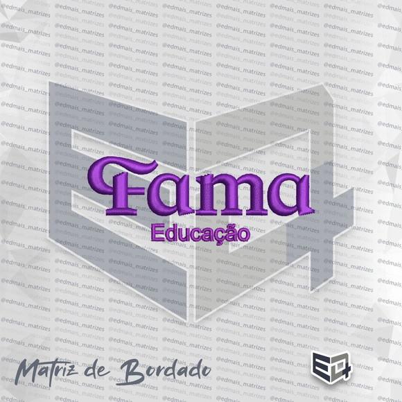 Matriz de Bordado Fama Educação Nova Logo