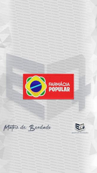 Matriz de Bordado Farmácia Popular 1