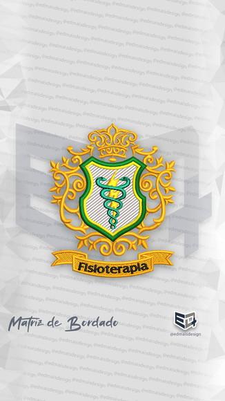 Matriz de Bordado Fisioterapia Coroa