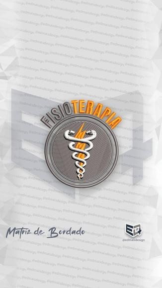 Matriz de Bordado Fisioterapia Padrao Unifatecie Simbolo