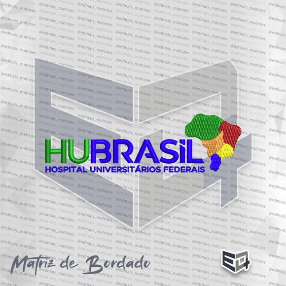 Matriz de Bordado Hu Brasil Nova Logo ( Antiga Ebserh )- H