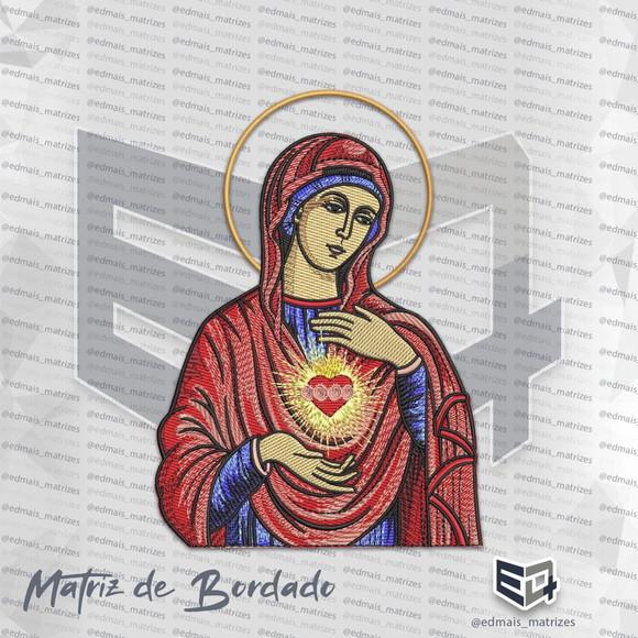 Matriz de Bordado Imaculado Coração de Maria