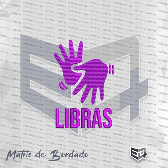 Matriz de Bordado Libras Símbolo da Inclusão