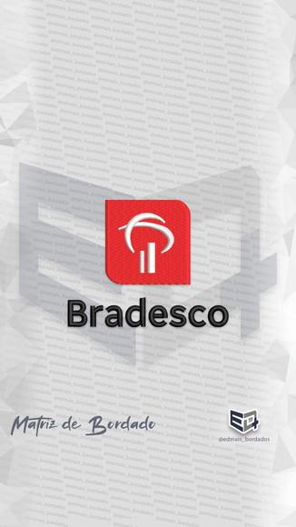 Matriz de Bordado Logo Banco Bradesco Logo