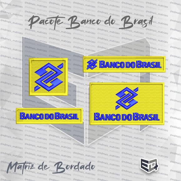 Matriz de Bordado Logo Banco do Brasil Bb