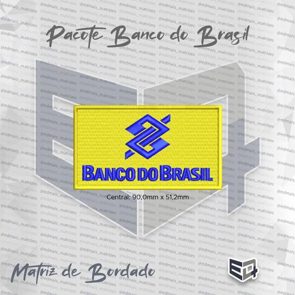 Matriz de Bordado Logo Banco do Brasil Bb