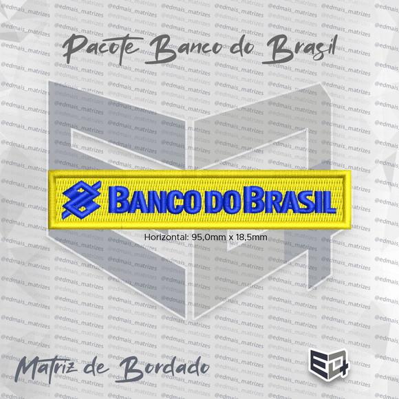 Matriz de Bordado Logo Banco do Brasil Bb