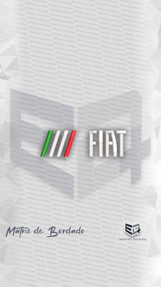 Matriz de Bordado Logo Fiat Simbolo Marca