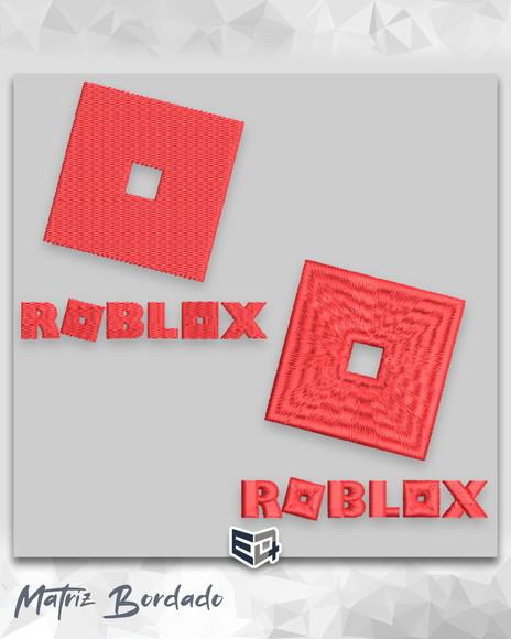 Matriz de Bordado Logo Roblox com 2 Tipos de Pontos