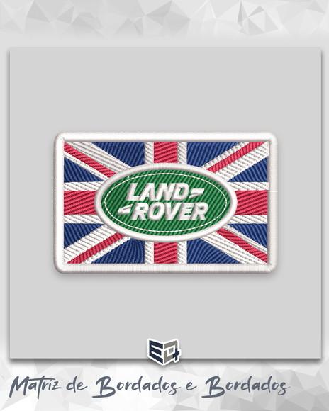 Matriz de Bordado Logo Land Rover Bandeira da Inglaterra