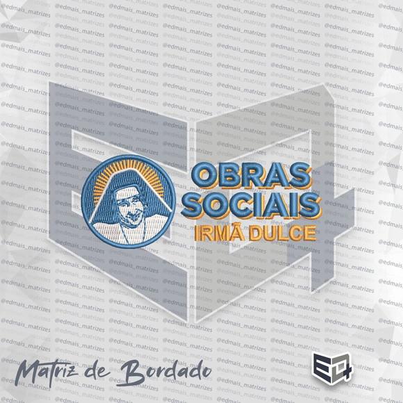 Matriz de Bordado Logotipo Obras Sociais Irmã Dulce