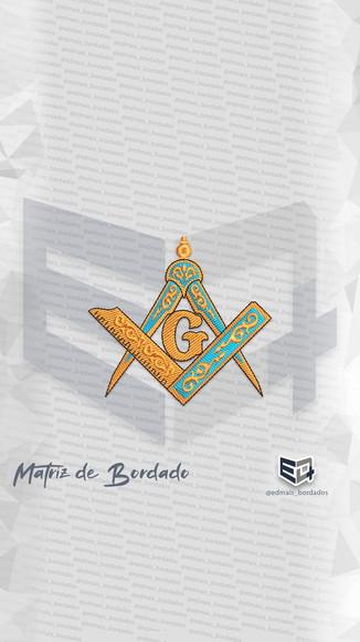 Matriz de Bordado Maçonaria Logo 1