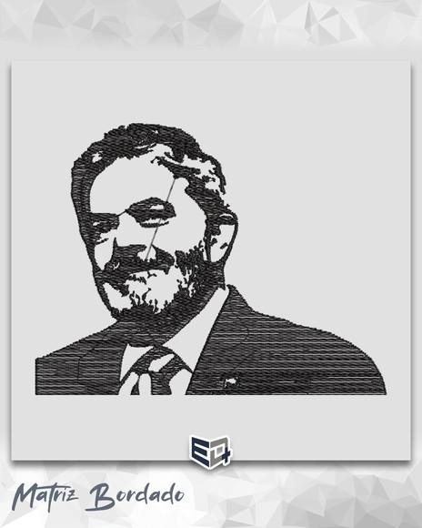 Matriz de Bordado Lula Silhueta Imagem