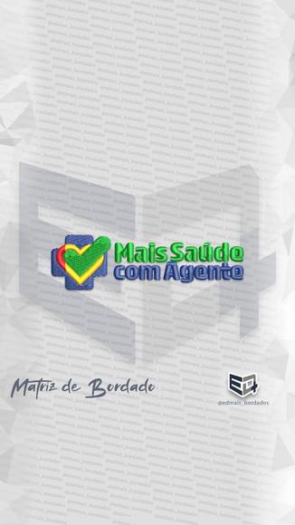 Matriz de Bordado Mais Saúde com Agente