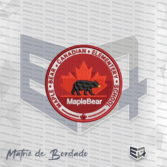 Matriz de Bordado Maplebear Escola Canadense School Patch 3