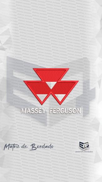 Matriz de Bordado Massey Ferguson Logo Marca Simbolo