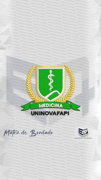Matriz de Bordado Medicina Uninovafapi Alfa