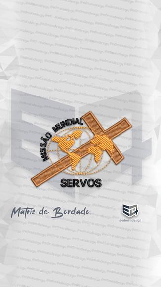 Matriz de Bordado Missão Mundial Servos