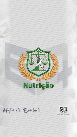 Matriz de Bordado Nutrição Logo Simbolo Padrão 1