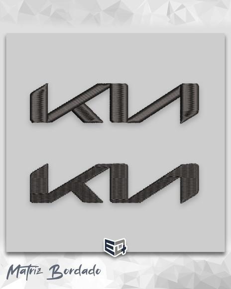 Matriz de Bordado Nova Logo Kia 2 Tipos de Pontos