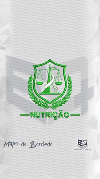 Matriz de Bordado Nutrição Logo Simbolo Padrão