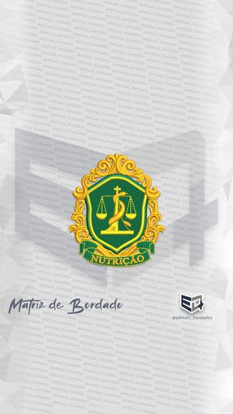Matriz de Bordado Nutrição Logo Simbolo Padrão 3