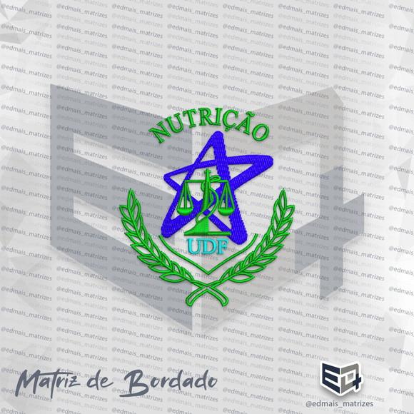 Matriz de Bordado Nutrição Logo Udf