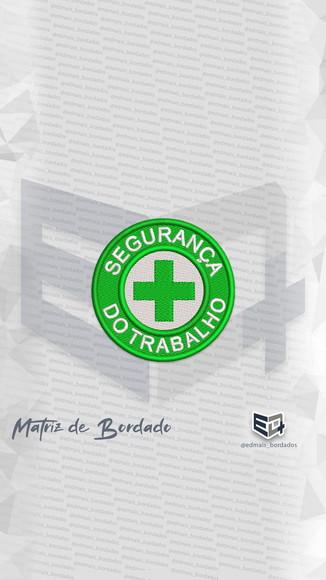 Matriz de Bordado Patch Segurança do Trabalho