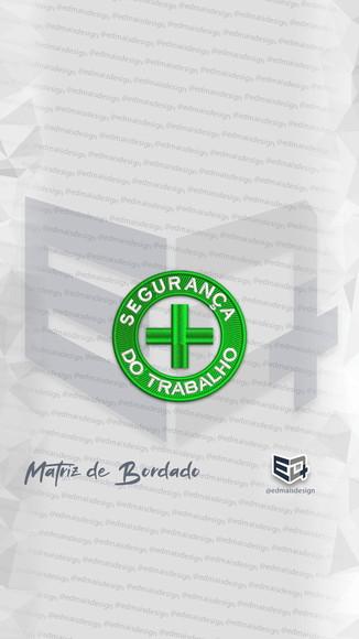 Matriz de Bordado Patch Segurança do Trabalho