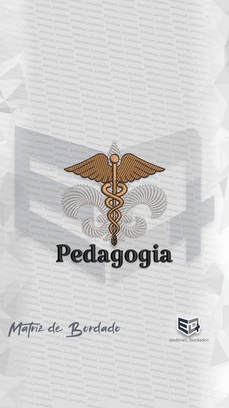 Matriz de Bordado Pedagogia Simbolo Logo