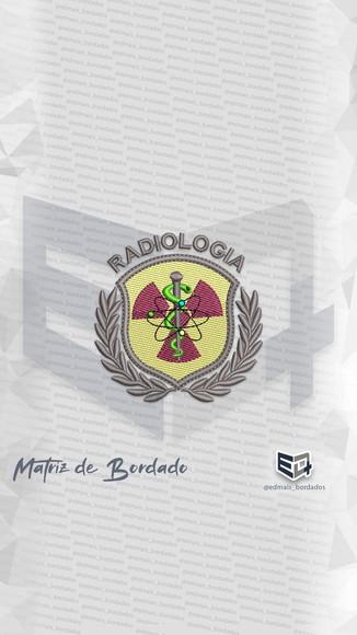 Matriz de Bordado Radiologia Simbolo Jaleco