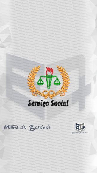 Matriz de Bordado Serviço Social Simbolo