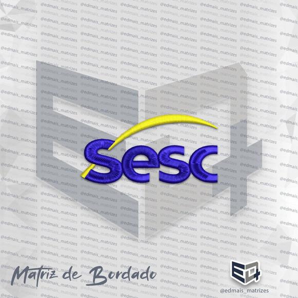 Matriz de Bordado Sesc Logo Simbolo