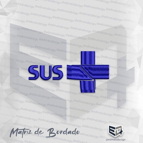 Matriz de Bordado Sus Sistema Ùnico de Saúde Logo
