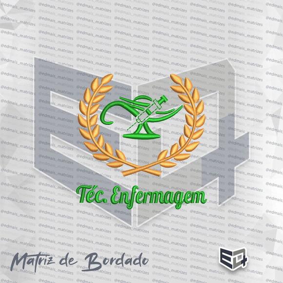 Matriz de Bordado Técnico em Enfermagem 21 - Símbolo e Ramo