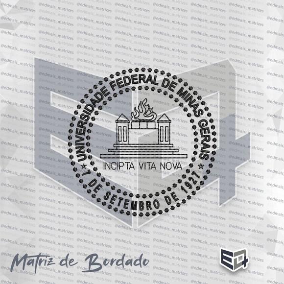 Matriz de Bordado Ufmg Brasao Univ. Federal de Minas Gerais