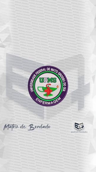 Matriz de Bordado Ufms Enfermagem - Mato Grosso do Sul