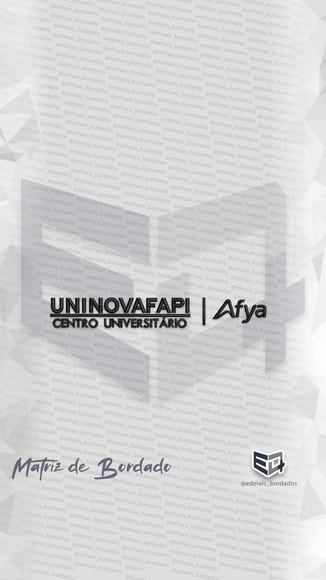 Matriz de Bordado Uninovafapi Alfa Logo Centro Universitário