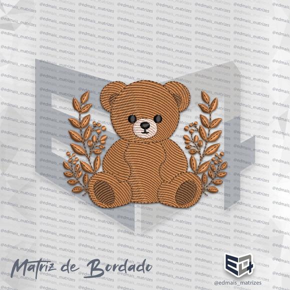 Matriz de Bordado Urso Ursinho e Balões