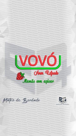 Matriz de Bordado Vovó Amor Refinado Mamãe com Açucar