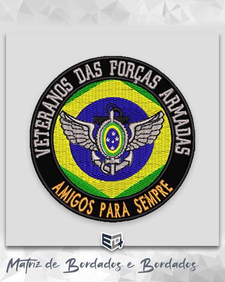 Matriz de Bordado Veterano Forças Armadas Amigos