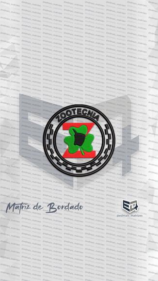 Matriz de Bordado Zootecnia Logo Simbolo