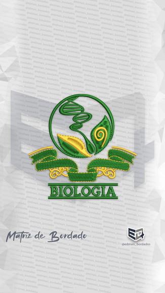 Matriz Patch Biologia Faixas Brasão Logo Jaleco