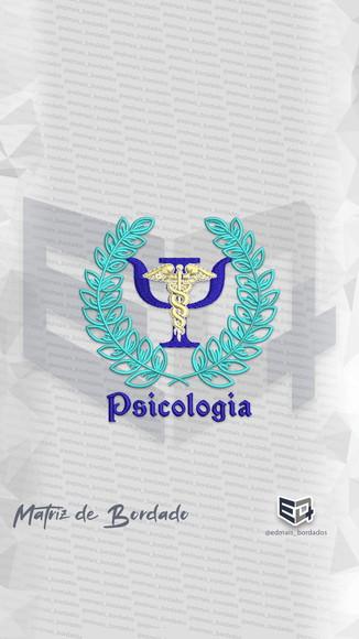 Matriz Psicologia Emblema Simbolo Brasão Azul